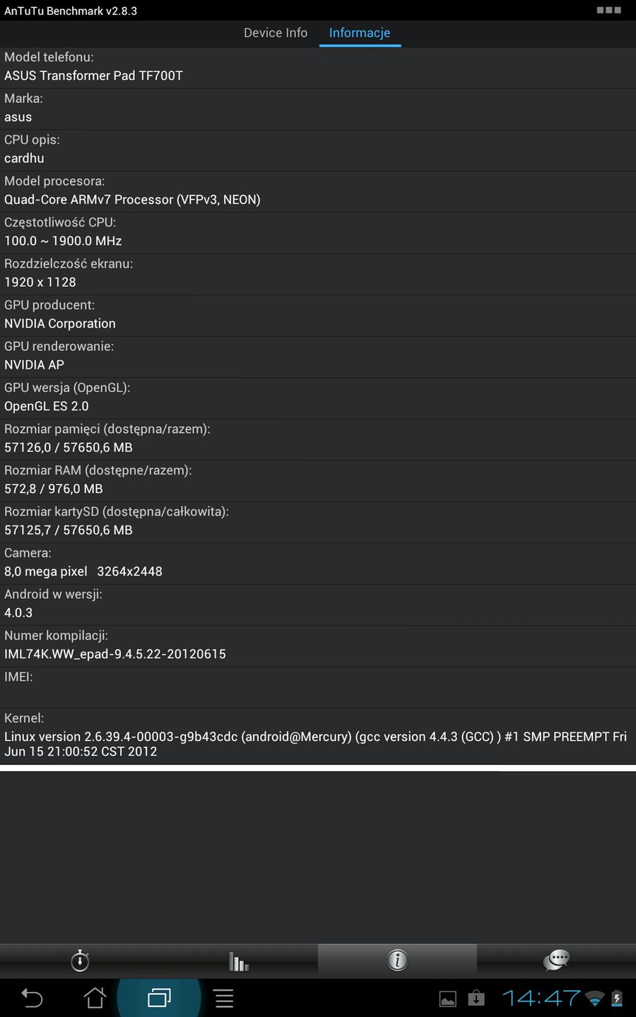 Asus Transformer Infinity TF700T - pierwsze wrażenia 8