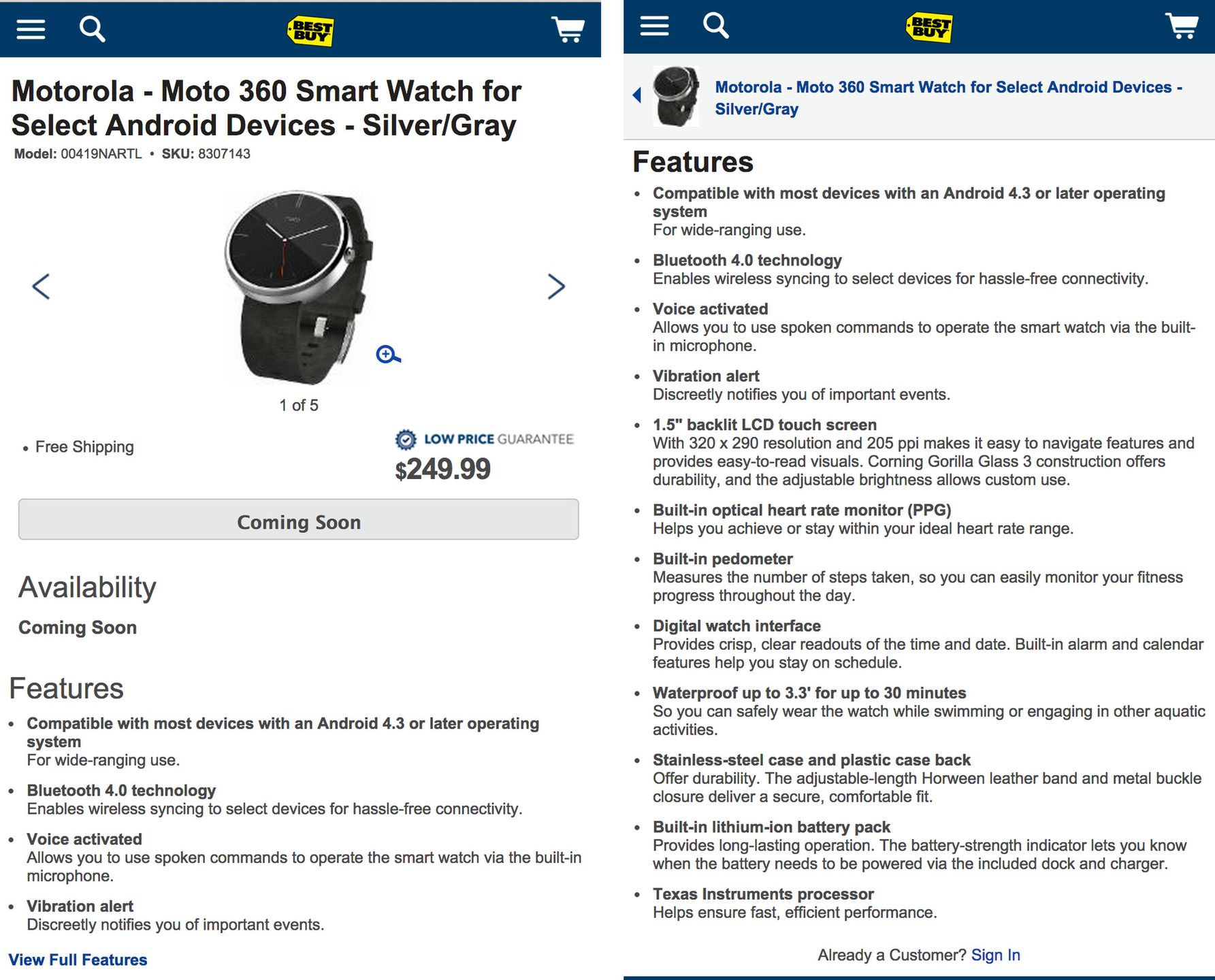 W skrócie: cena Moto 360, Xperia Z3 Tablet Compact i bateria iPhone'a 6 16