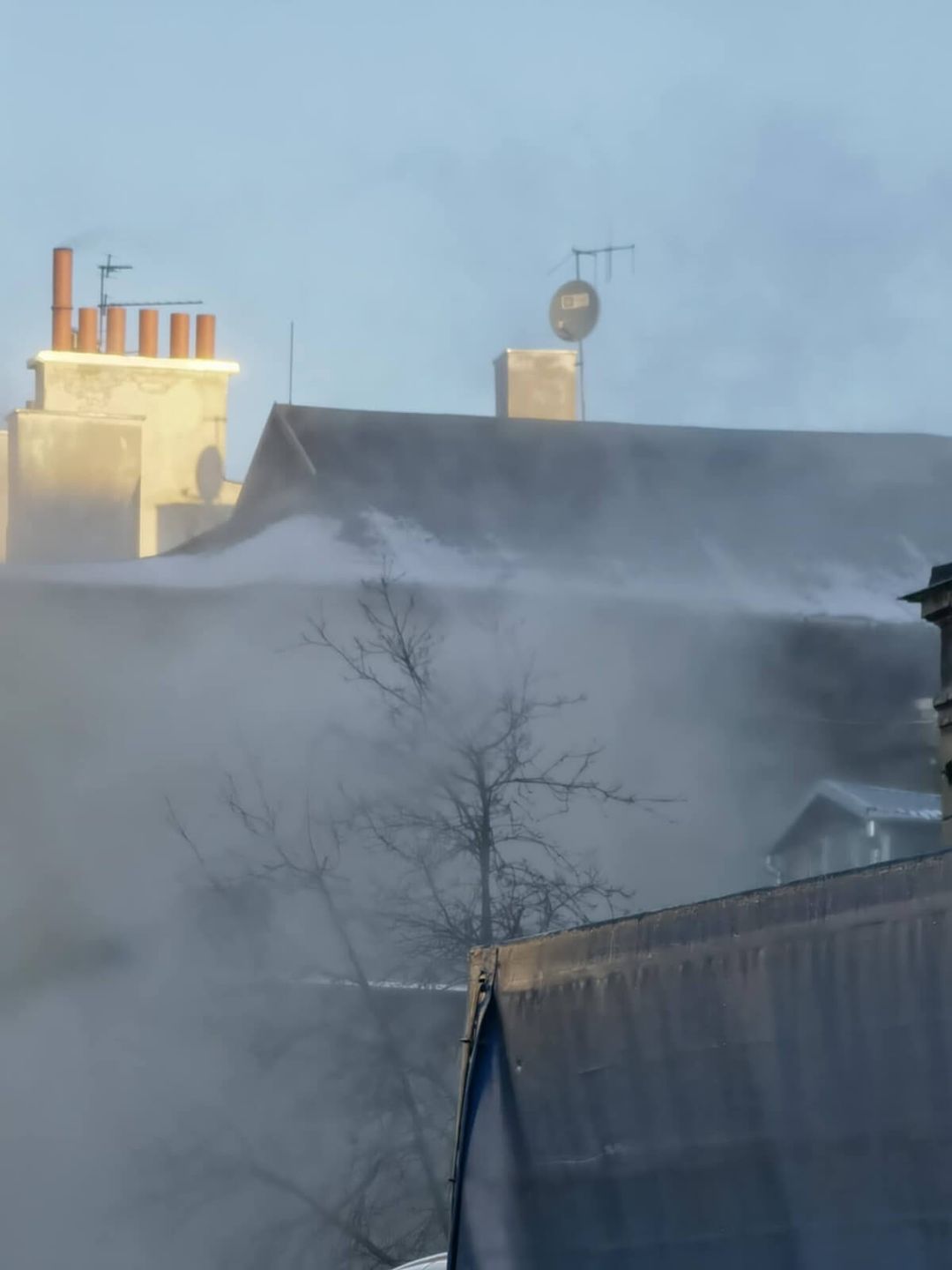 Zawalił się kolejny fragment kamienicy przy ul. Bernardyńskiej w Lublinie
