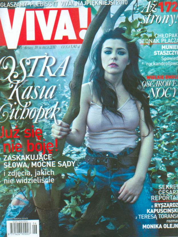 "OSTRA CICHOPEK" (?) na okładce "Vivy"!