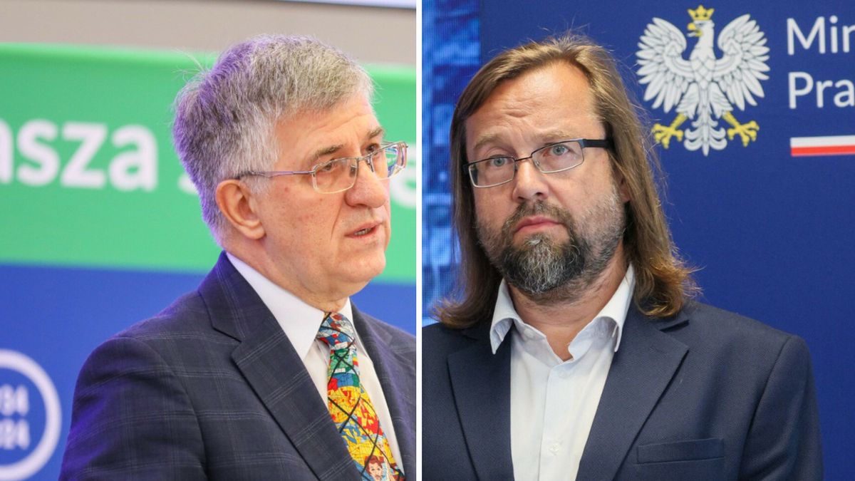 Na zdjęciu prezes ZUS Zbigniew Derdziuk i Główny Inspektor Pracy Marcin Stanecki