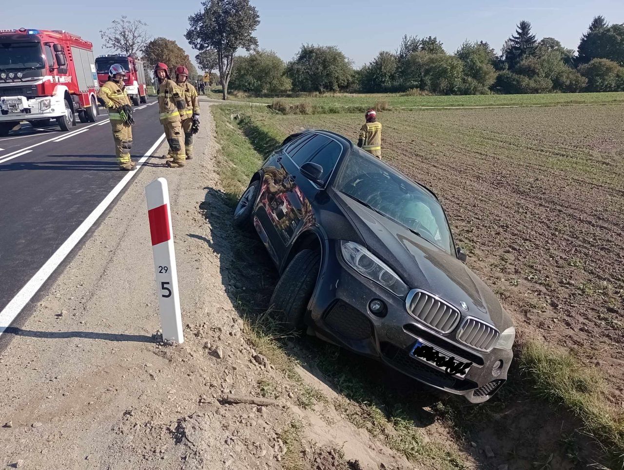 Kobieta źle się poczuła za kierownicą