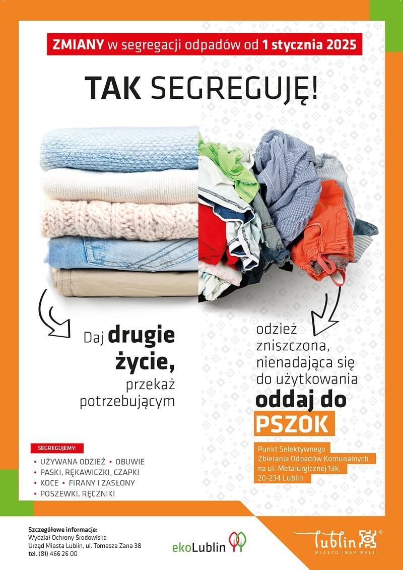Segregacja odzieży i tekstyliów