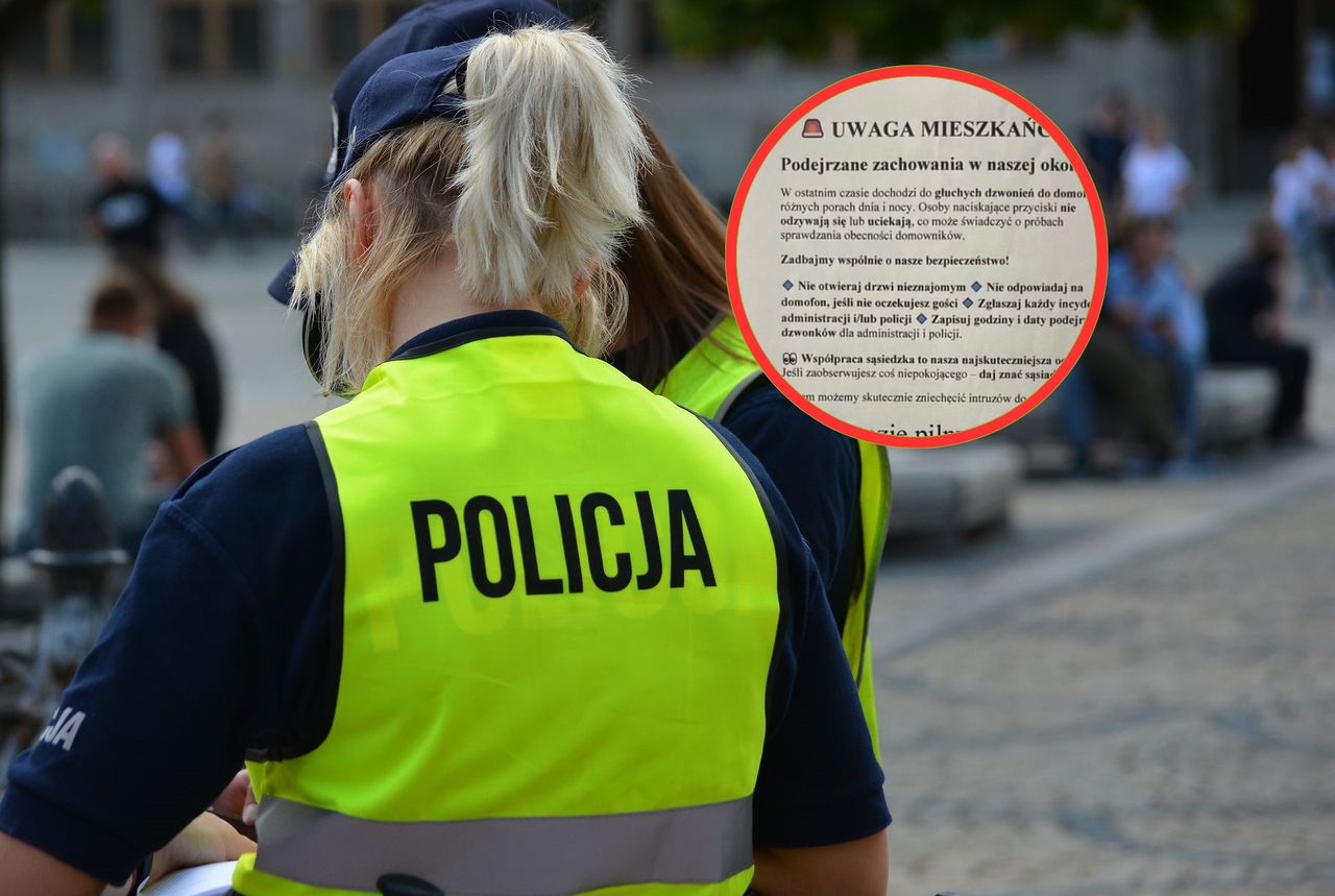 Powiesili kartkę dla sąsiadów. Policjantka mówi, dlaczego to dobry pomysł