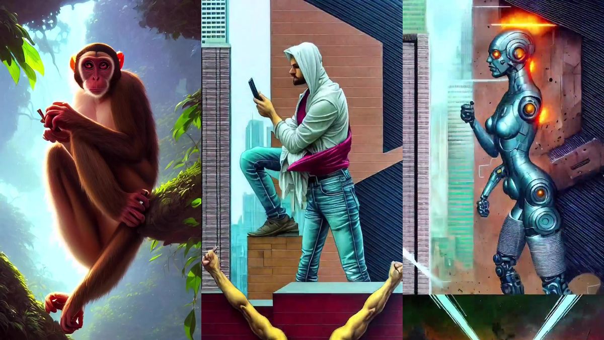 Ewolucja człowieka według sztucznej inteligencji