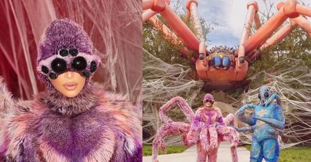 Halloween u Kardashianów. Tarantula Kim przebrała wszystkich domowników za PAJĄKI!