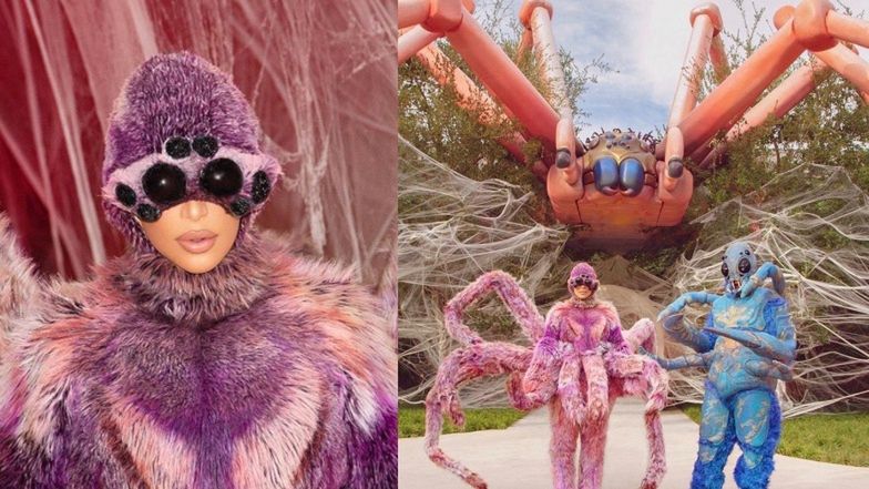 Halloween u Kardashianów. Tarantula Kim przebrała wszystkich domowników za PAJĄKI!