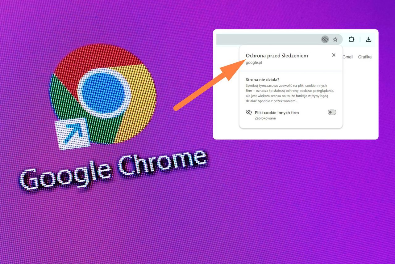 Google Chrome blokuje ciasteczka. Możesz włączyć ukrytą opcję