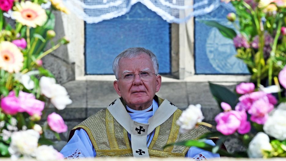 Abp Marek Jędraszewski podczas uroczystości Bożego Ciała