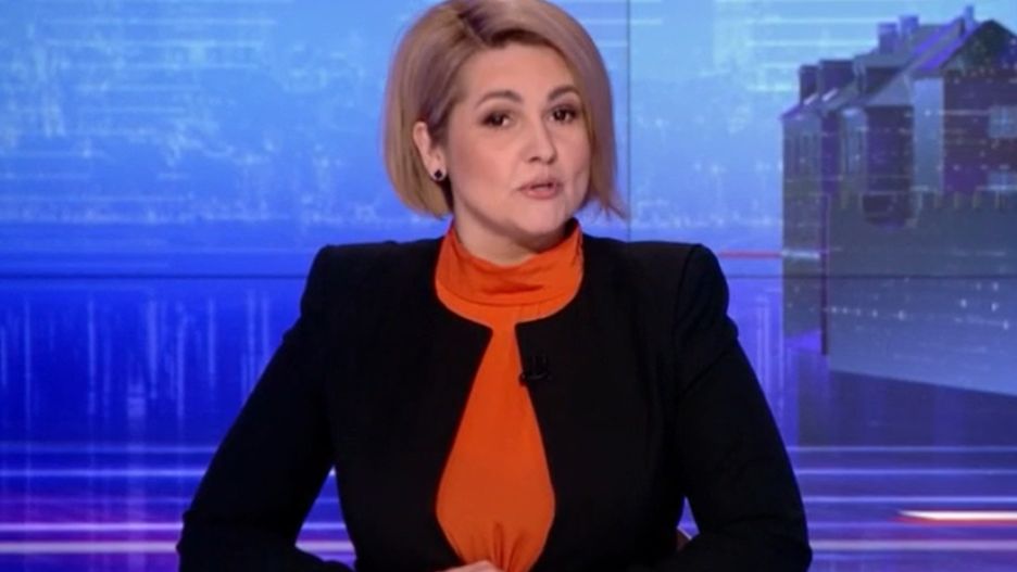 Edyta Lewandowska, prowadząca "Wiadomości"
