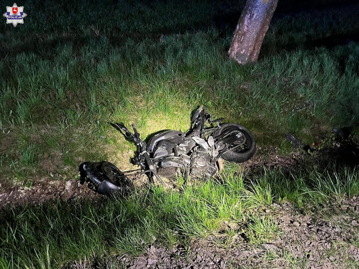 20-letni motocyklista zginął kilka godzin po zatrzymaniu przez policję