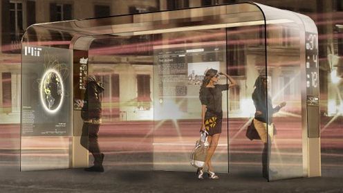 Koncepcja futurystycznego przystanku EyeStop 1