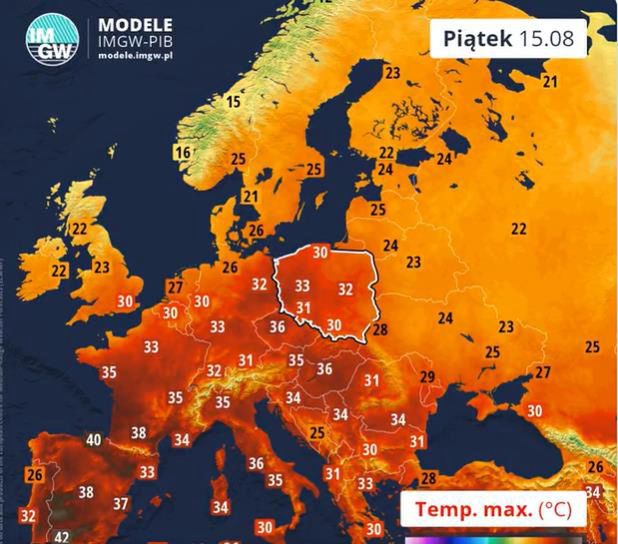 Prognoza pogody na piątek
