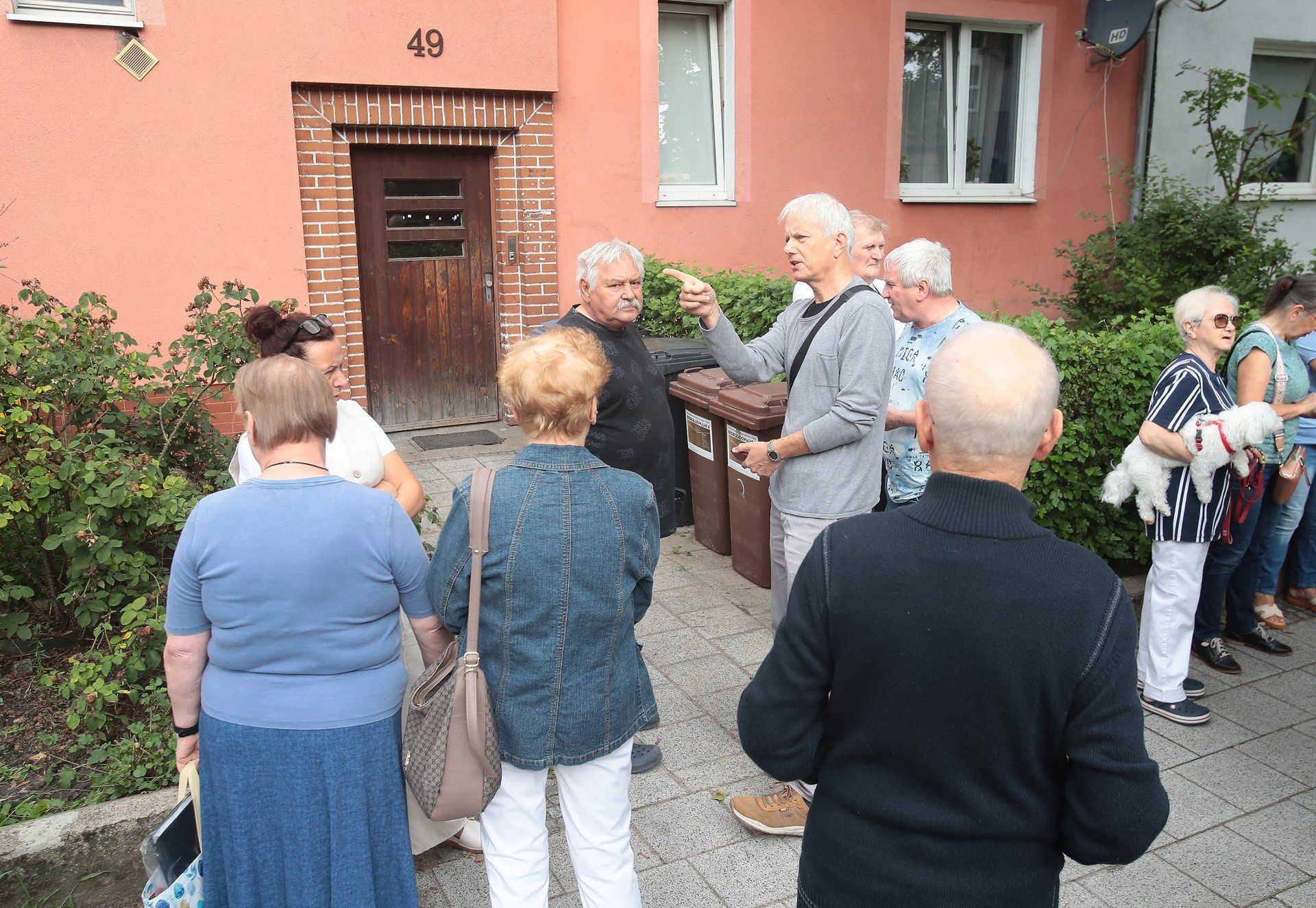 Protest mieszkańców ul. Poniatowskiego w Szczecinie