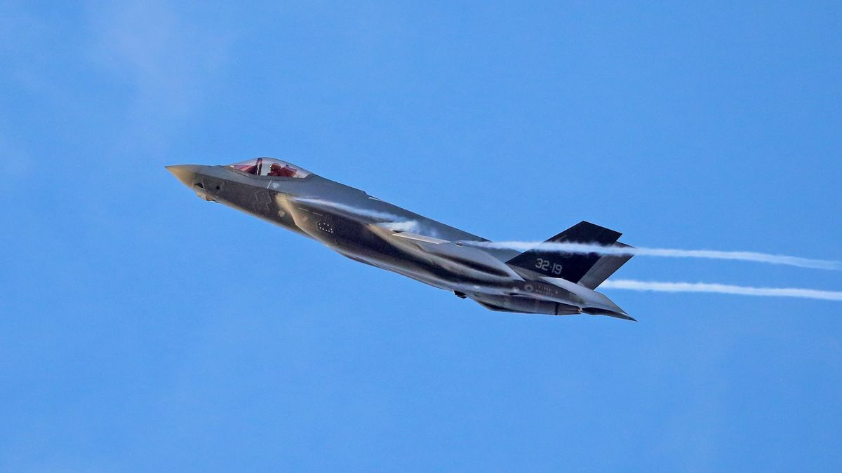 A Lockheed Martin F-35A Lightning II of the British Italy Air Force participates in the Tactical Leadership Programme in Albacete, Spain, on November 21, 2024. (Photo by Joan Valls/Urbanandsport /NurPhoto via Getty Images) -- (Photo by Urbanandsport/NurPhoto via Getty Images)