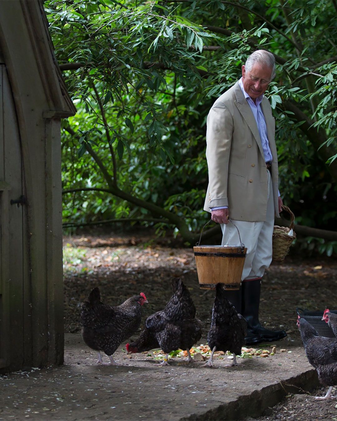 Król Karol w Highgrove