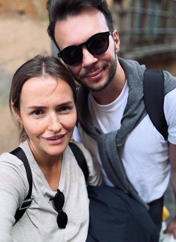 Olga Frycz z dziećmi i Albertem Kosińskim w Rzymie