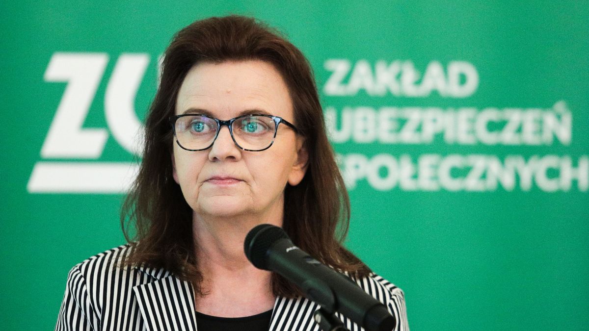 Warszawa,22.06.2020. Briefing minister rodziny, pracy i polityki spolecznej Marleny Malag i prezes ZUS Gertrudy uscinskiej na temat dodatku solidarnosciowego. N/z  prezes ZUS Gertruda Uscinska
