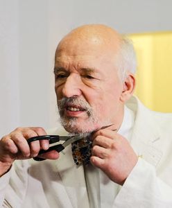 Koronawirus w Polsce. Janusz Korwin-Mikke goli brodę i ogłasza "koniec pandemii"