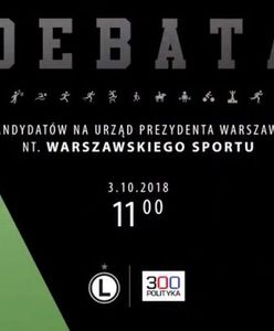 Sport w Warszawie. Debata kandydatów na prezydenta na stadionie Legii