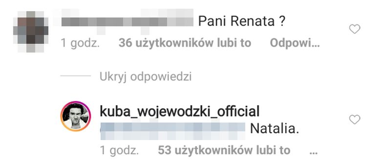 Kuba Wojewódzki zdradził imię partnerki