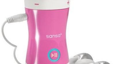 Kup córce różowy odtwarzacz Sansa Shaker MP3 1