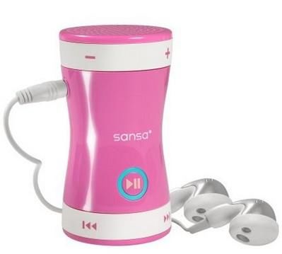 Kup córce różowy odtwarzacz Sansa Shaker MP3