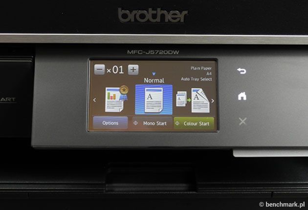 Brother MFC-J5720DW panel sterowania