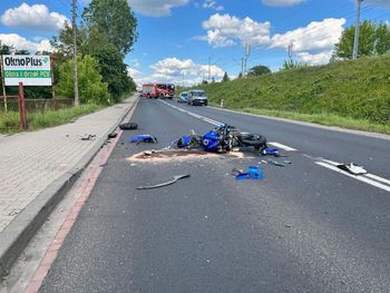Kierowca busa zajechał mu drogę. Motocyklista zginął na miejscu