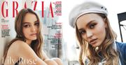 Zamyślona Lily-Rose Depp pozuje w nowojorskim oknie