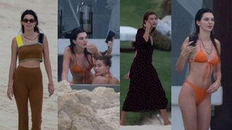 Kendall Jenner i Hailey Bieber korzystają z wakacji w Meksyku, prężąc smukłe sylwetki w bikini (ZDJĘCIA)