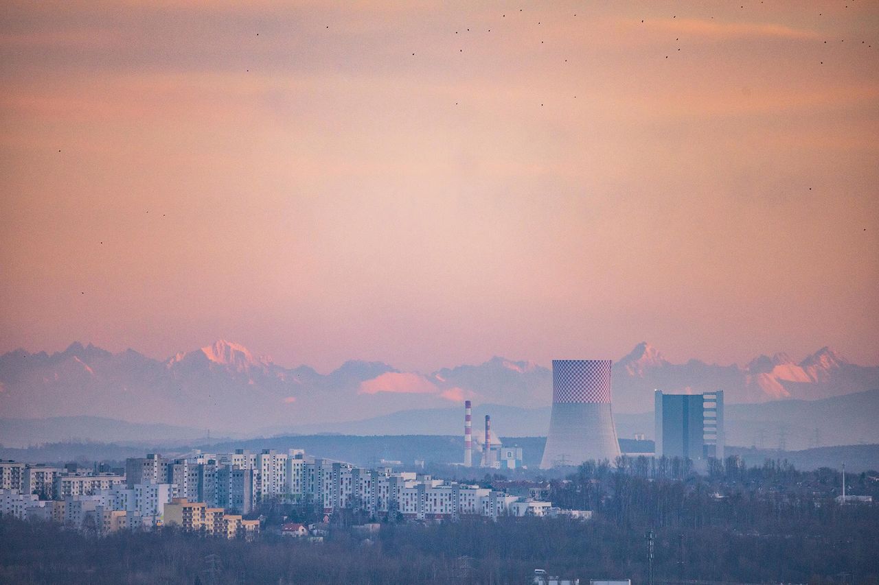 Tatry widziane z województwa śląskiego. Było je widać bardzo dokładnie