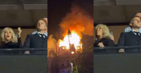 Francja PŁONIE, a tymczasem Macron z żoną bawią się na koncercie Céline Dion (WIDEO)