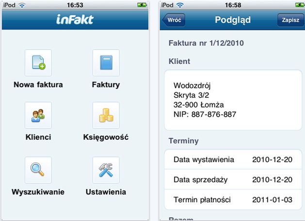 Aplikacja InFakt pomoże ci wystawiać faktury na iPhonie