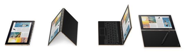 Lenovo Yoga Book różne tryby