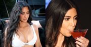 Kim Kardashian spożywa zbyt duże ilości alkoholu? Przerażeni przyjaciele alarmują: "Jest w stanie pominąć kolację, by więcej wypić"
