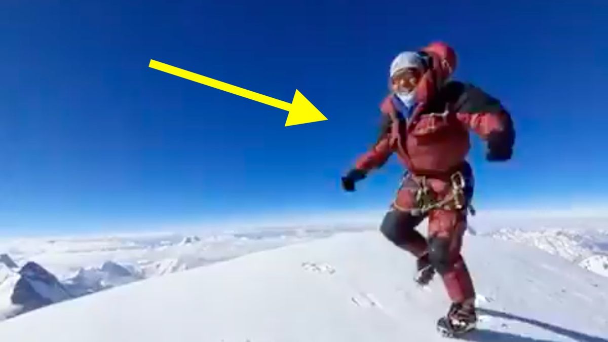 Chhring Namgel Sherpa na szczycie K2