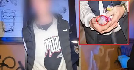 Policja chciała zamówić mu taksówkę. Nagle z kieszeni wypadł mu woreczek