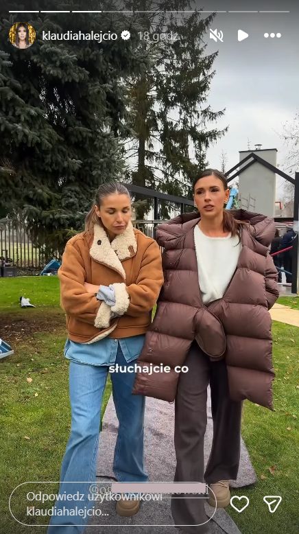Klaudia Halejcio w modnej kurtce na zimę