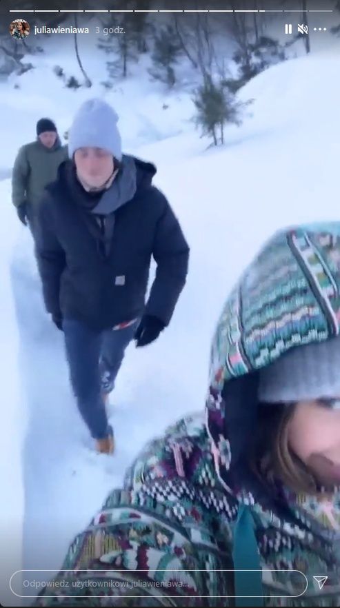 Julia Wieniawa z Nikodemem Rozbickim wypoczywają w Zakopanem