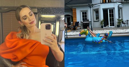 Ewelina Lisowska pozuje na dmuchanym flamingu, chwaląc się sylwetką w bikini (ZDJĘCIA)