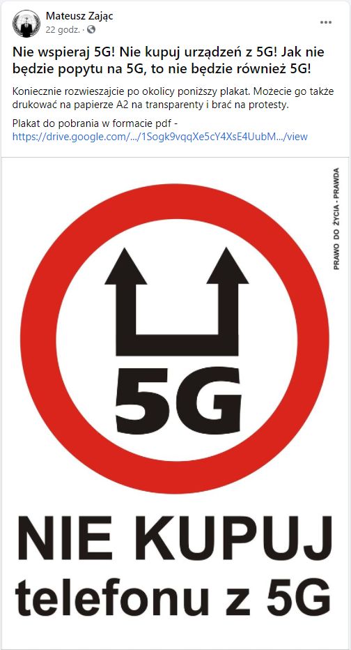 Apel przeciwko 5G