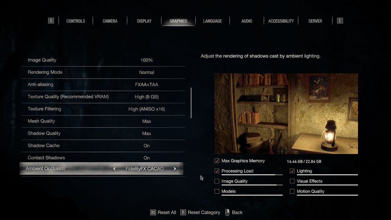 Resident Evil 4 (PC) - ustawienia 1