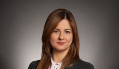 Agnieszka Baran w biurze prasowym Provident Polska