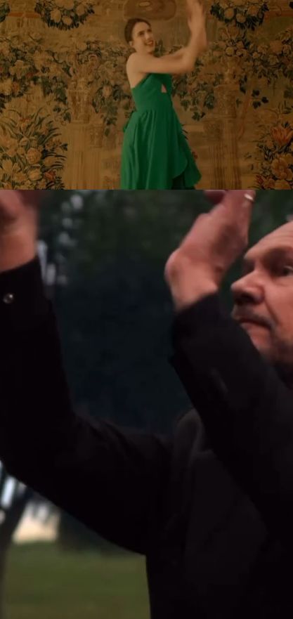 Porównanie kadrów ze spotu Kenzo i reklamy Edyty Pazury
