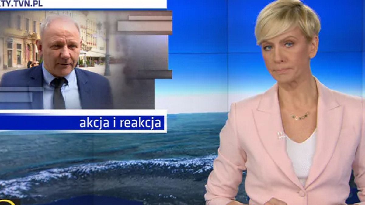 Anita Werner prowadziła "Fakty" 15 kwietnia 2024 r. 