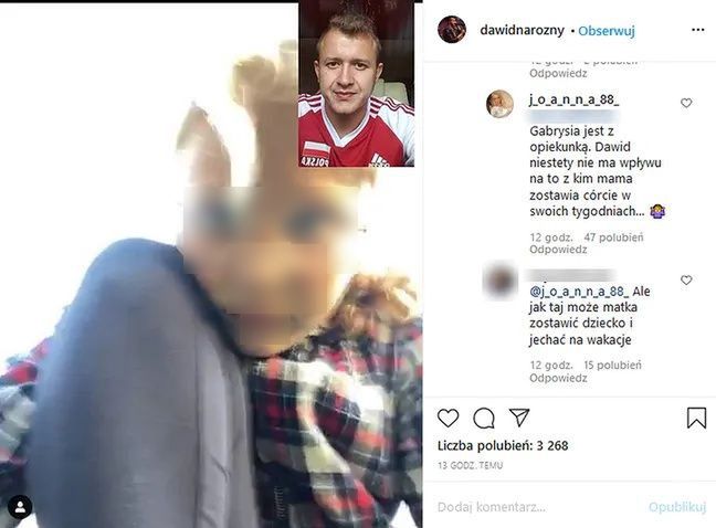 Dawid Narożny z córką