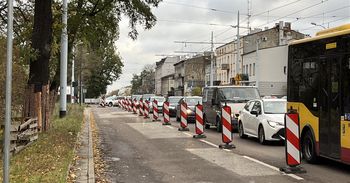 Łódź: Kolejne remonty. Wyłączone pasy ruchu na ul. Pabianickiej