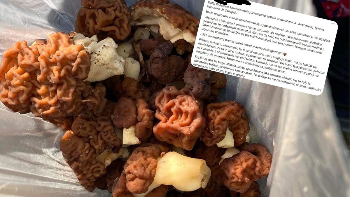 Warszawianka kupiła na targu trujące grzyby. Teraz apeluje do Polaków
