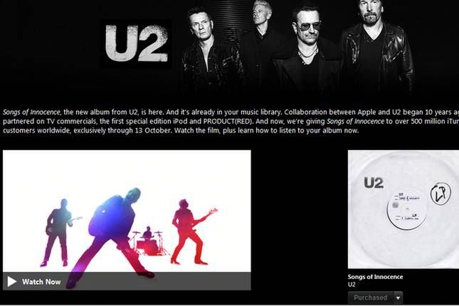Nowy album U2 trafił do wszystkich użytkowników iTunes.